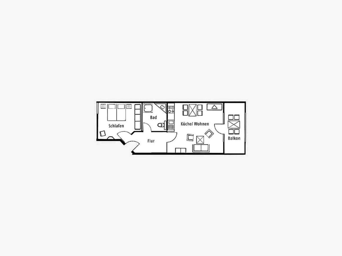 Duenenpark Binz - Komfortplus Ferienwohnung Mit 1 Schlafzimmer Und Balkon Im Dachgeschoss 136 外观 照片